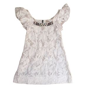Free People White Lace Dress